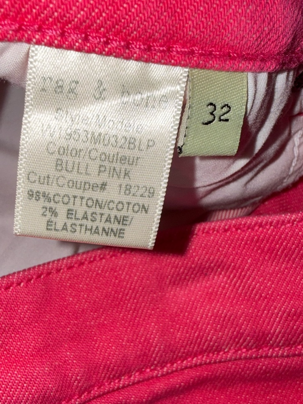 Rag & Bone Justine Bull Pink Denim Shorts Size 32 High Rise NWOT - Picture 9 of 10